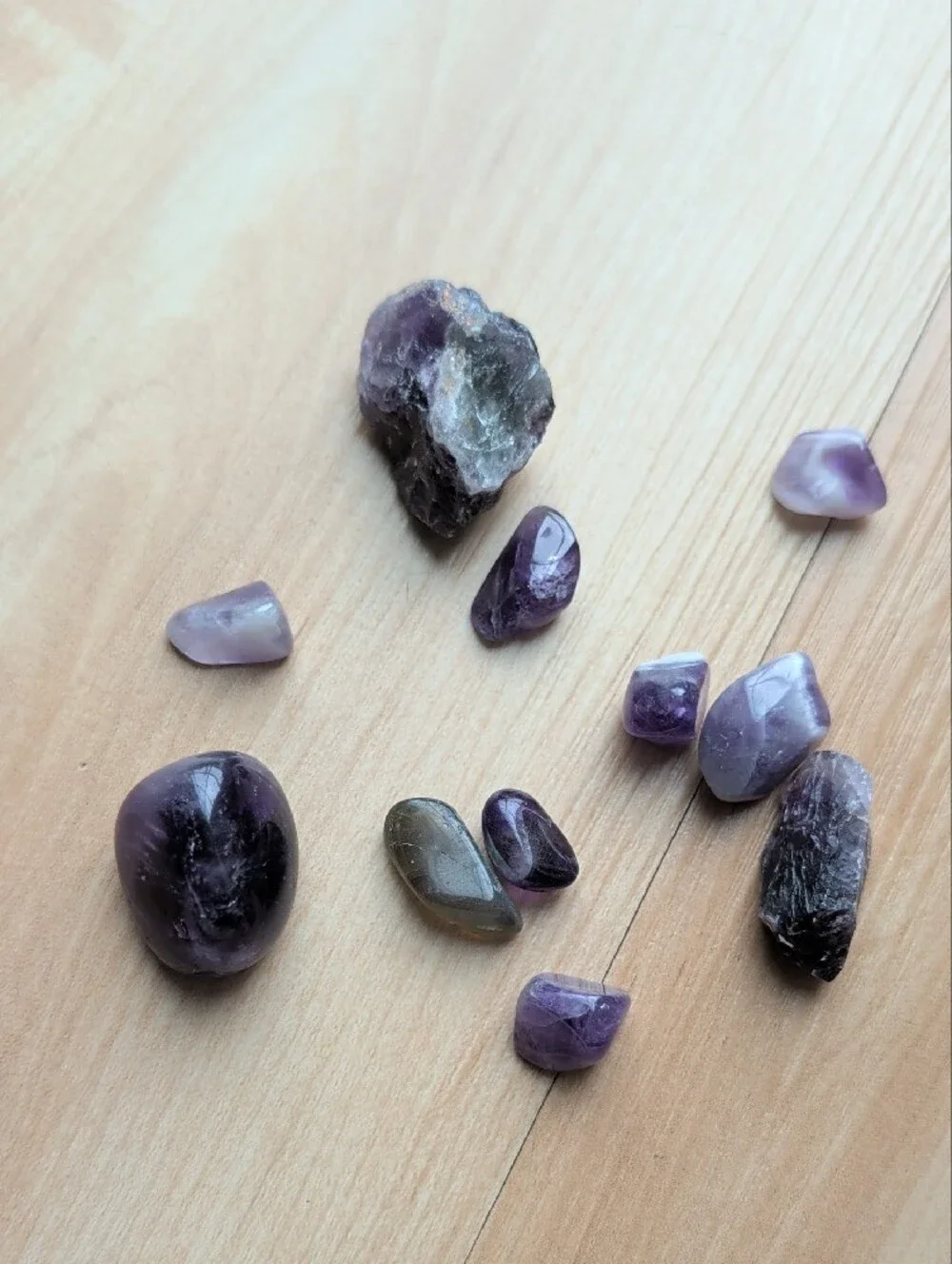 5lb Natural Gemstone & Crystal Collection w/ Storage Case | Tumbled & Raw Minera